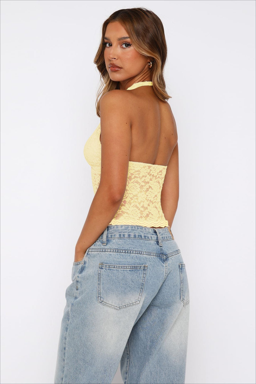 Eloria Blonde Halter Top