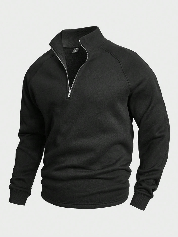 Antonio™ Unik Pullover Med Halv Lynlås