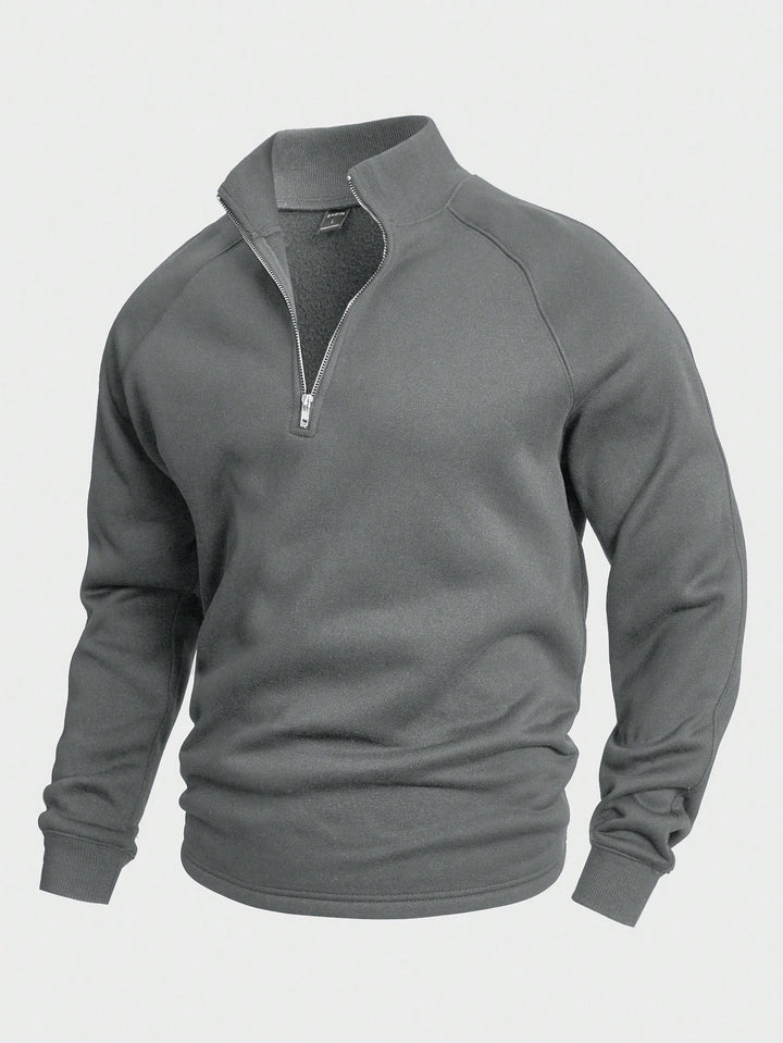 Antonio™ Unik Pullover Med Halv Lynlås