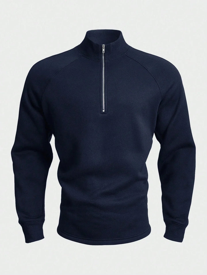 Antonio™ Unik Pullover Med Halv Lynlås