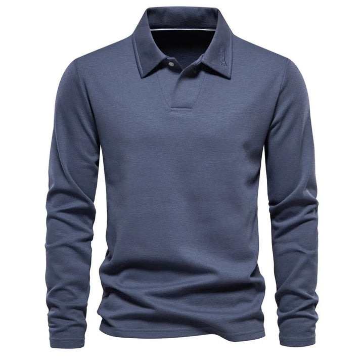 Sean™ - Langærmet premium poloshirt (1+1 = GRATIS)