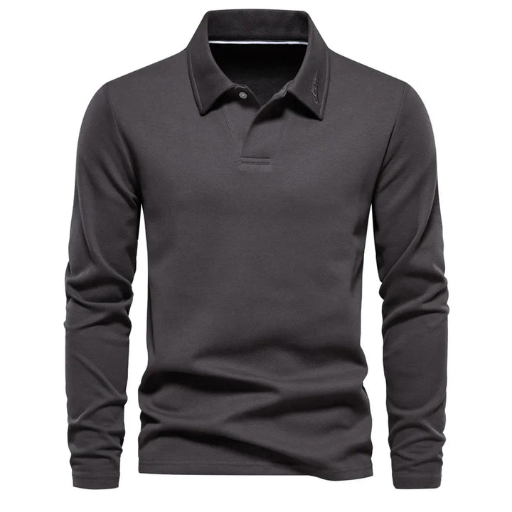 Sean™ - Langærmet premium poloshirt (1+1 = GRATIS)