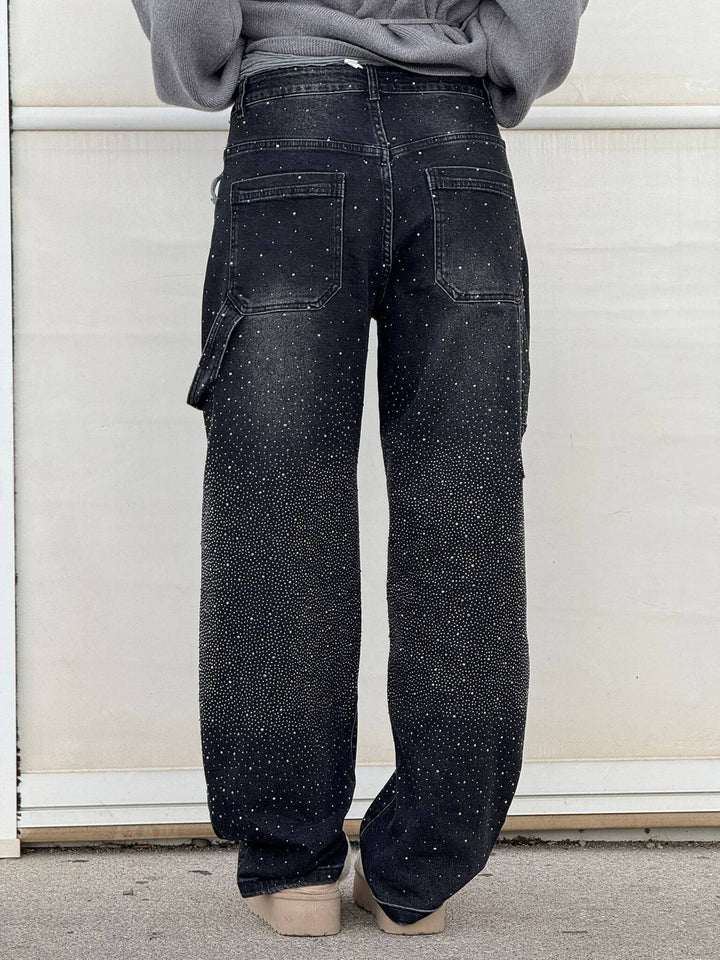 Vera | Skinnende denimjeans med løs pasform