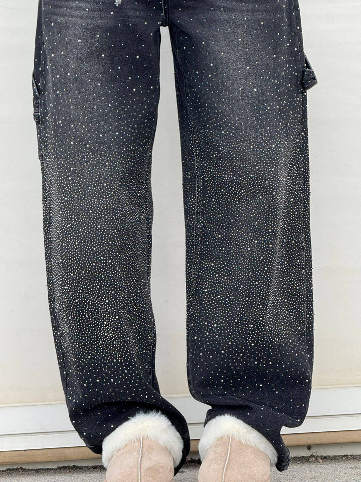 Vera | Skinnende denimjeans med løs pasform