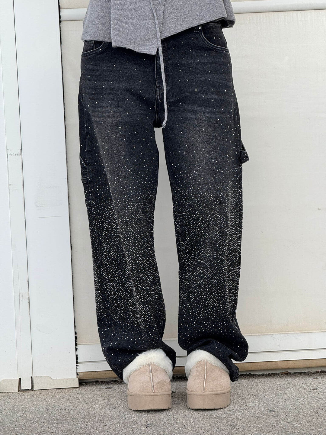 Vera | Skinnende denimjeans med løs pasform