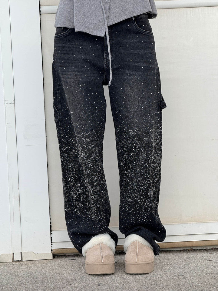 Vera | Skinnende denimjeans med løs pasform