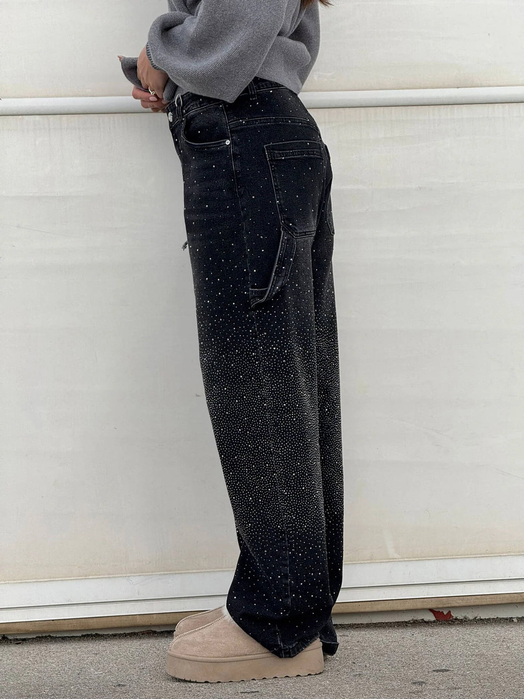 Vera | Skinnende denimjeans med løs pasform