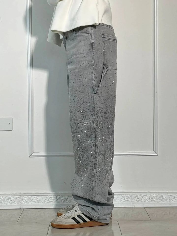 Vera | Skinnende denimjeans med løs pasform