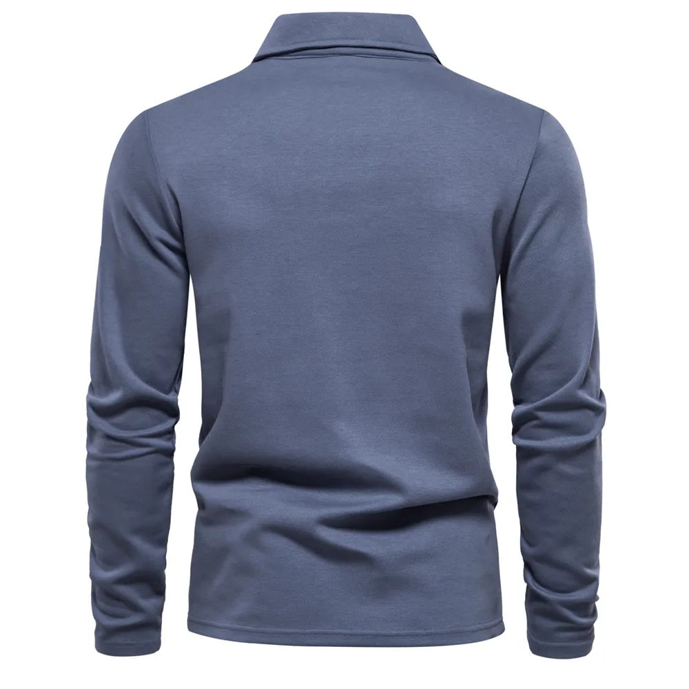 Sean™ - Langærmet premium poloshirt (1+1 = GRATIS)